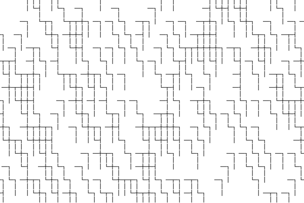 Infinite maze ASCII