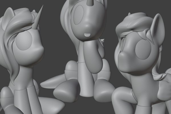 Customizable Pony Models card